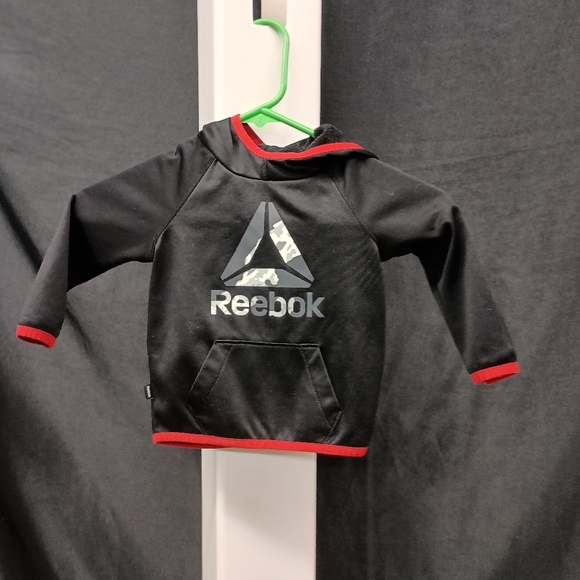 Reebok Black and Red Hoodie - Picture 1 of 11